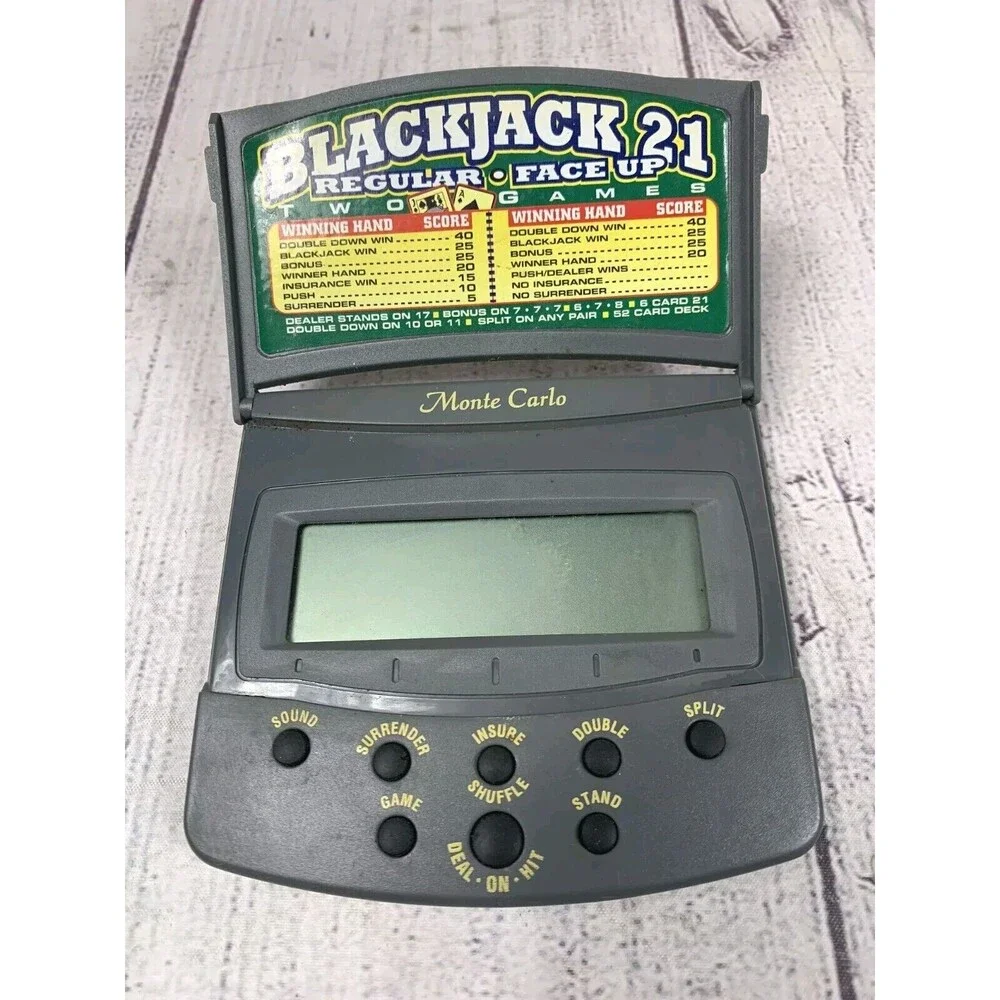 Vintage RADICA MONTE CARLO Blackjack 21 Regular Face Up 2255GB - No Back Cover